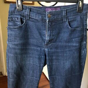 NYDJ JEANS MADE IN USA SZ 4P STRAIGHT STRETCH HI RISE